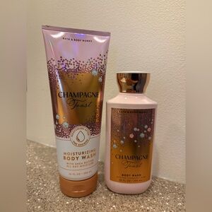 Bath & Body Works Champagne Toast Body Wash Duo - Pink and Gold